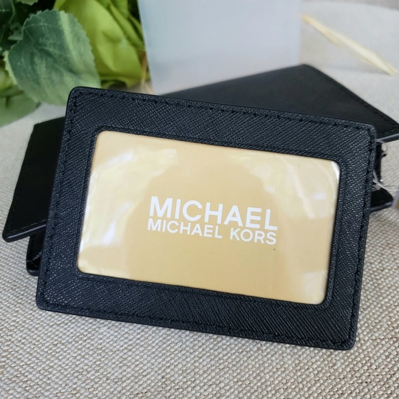 NWT Michael Kors Card Case Carryall Wallet Black - Picture 6 of 8
